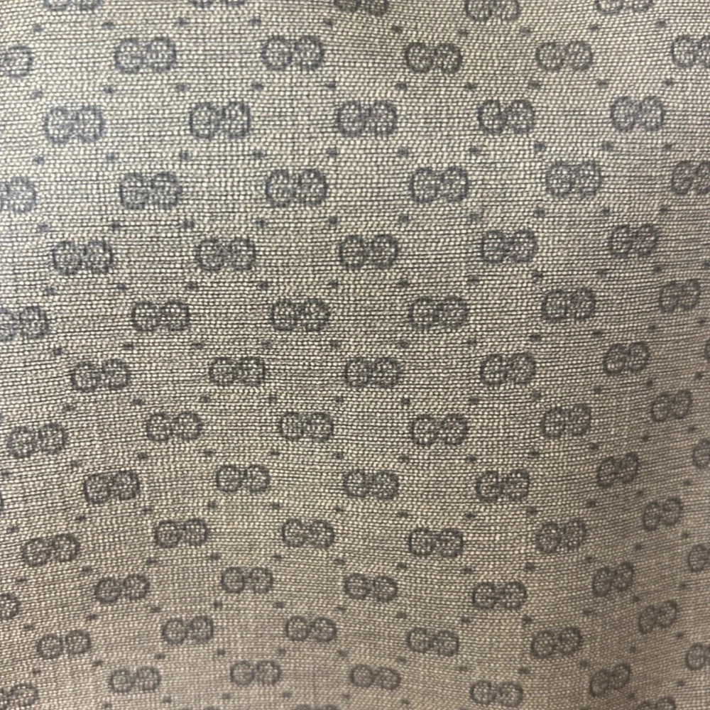 Authentic Vntg. Micro GG GUCCI tan coated canvas clutch bag cosmetics (8” x 6”) - Picture 3 of 8